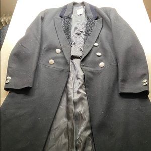 100% Wool Frock Coat - Black — Wahmaker